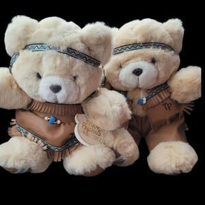 NWT Dandee Teddy Precious Bears Plush Indian Native American Costume Boy & Girl